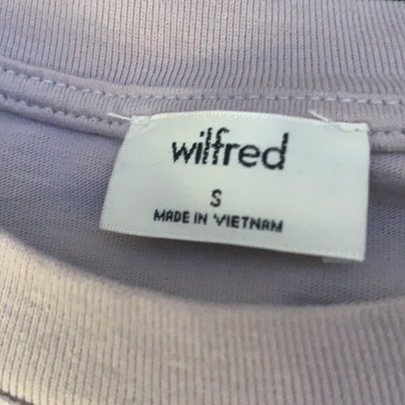 COPY - Wilfred lilac crop top cinched at bottom with band - Picture 2 of 3